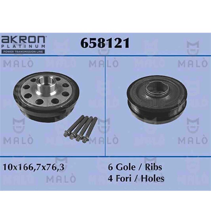 NEUTRO.jpg Puleggia cinghia, Albero a gomiti 658121 AKRON-MALO' per BMW