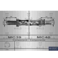 Flessibile del freno 8462 AKRON-MALO' per FORD
