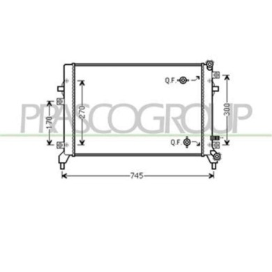 AD322R009_1.JPG Radiatore Per Audi A3 3/5 Porte (8p/8pa) Dal 2008 Al 2012