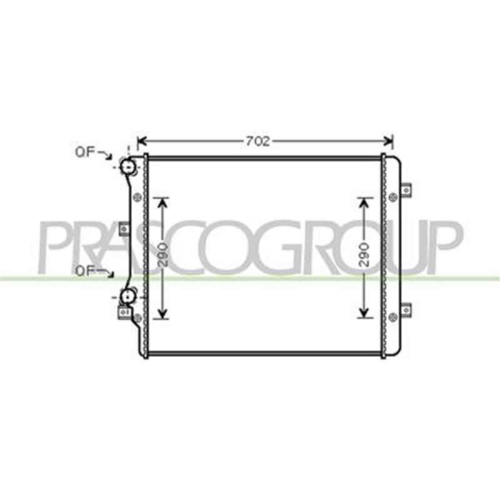 AD322R015_1.JPG Radiatore Per Audi A3 3/5 Porte (8p/8pa) Dal 2008 Al 2012