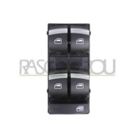 AD322WS14_1.JPG Pulsantiera Nera/bordo Cromato Per Audi A3 3/5 Porte (8p/8pa) Dal 2008 Al 2012