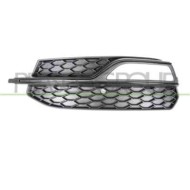 Griglia Sinistra Paraurti Nera Per Audi A3 4 Porte - Cabrio (8vs/8v7) Dal 2012 Al 2016