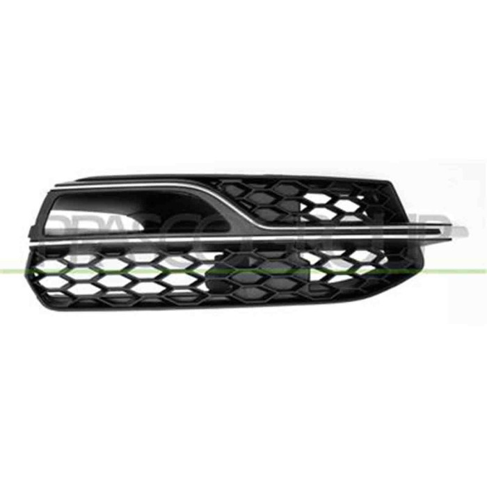 GUIDA_ALLA_SCELTA.JPG Griglia Destra Nera Paraurti Anteriore Con Modanatura Argento Per Audi A3 4 Porte - Cabrio (8vs/8v7) Dal 2