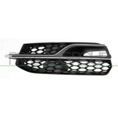 GUIDA_ALLA_SCELTA.JPG Griglia Sinistra Nera Paraurti Anteriore Con Modanatura Argento Per Audi A3 4 Porte - Cabrio (8vs/8v7) Dal