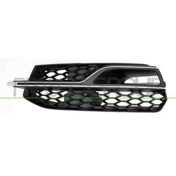 GUIDA_ALLA_SCELTA.JPG Griglia Sinistra Nera Paraurti Anteriore Con Modanatura Argento Per Audi A3 4 Porte - Cabrio (8vs/8v7) Dal