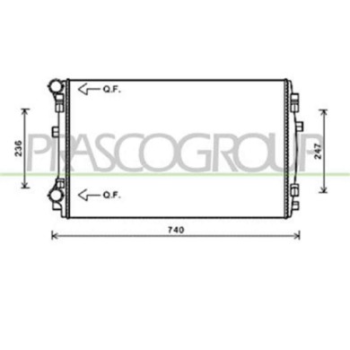 AD324R002_1.JPG Radiatore Per Audi A3 3/5 Porte (8v1/8va) Dal 2012 Al 2016