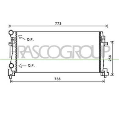 AD324R003_1.JPG Radiatore Per Audi A3 3/5 Porte (8v1/8va) Dal 2012 Al 2016