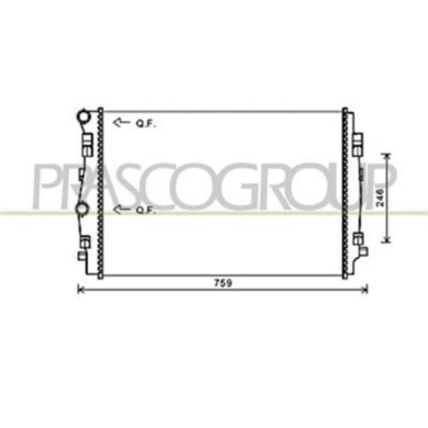 AD324R004_1.JPG Radiatore Per Audi A3 3/5 Porte (8v1/8va) Dal 2012 Al 2016