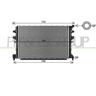 AD324R006_1.JPG Radiatore Per Audi A3 3/5 Porte (8v1/8va) Dal 2012 Al 2016