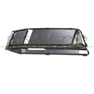 AD4002103_1.JPG Griglia Destra Nera Paraurti Anteriore Con Modanatura Argento Per Audi A4 (b9) S-line Dal 2015 Al 2018