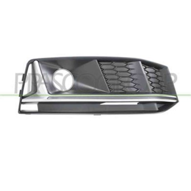 AD4002123_2.JPG Griglia Destra Nera Paraurti Anteriore Per Audi A4 (b9) S-line Dal 2015 Al 2018