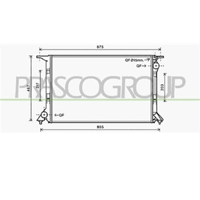 AD620R007_1.JPG Radiatore Per Audi A5 (8t3/8f) Coupe'/cabriolet Dal 2007 Al 2011