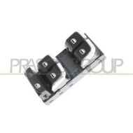 Pulsantiera Nera/bordo Cromato Per Audi Q3 (8u) Dal 2011 Al 2014