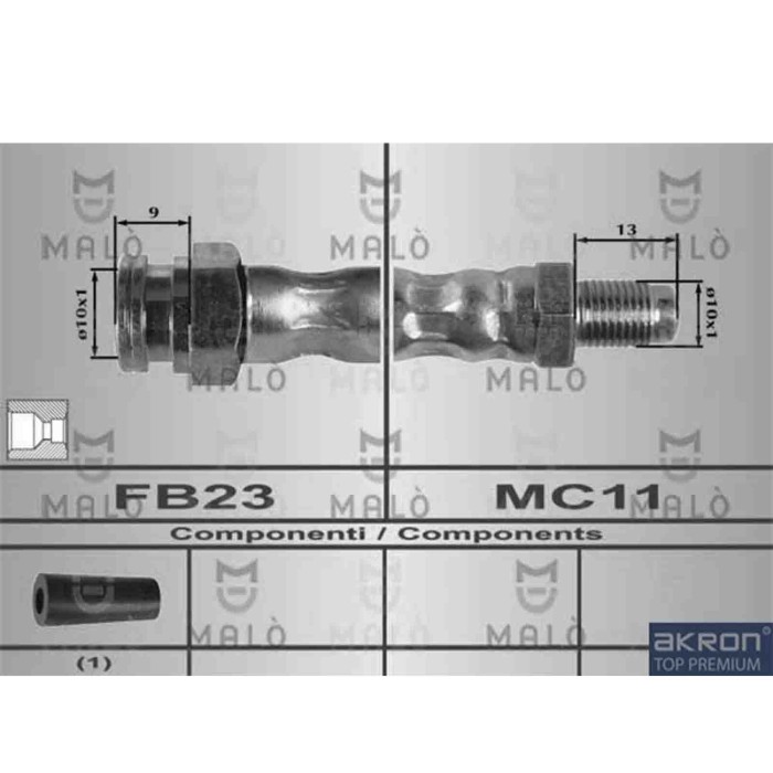 NEUTRO.jpg Flessibile del freno 80181 AKRON-MALO' per FIAT