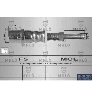 NEUTRO.jpg Flessibile del freno 80228 AKRON-MALO' per VW