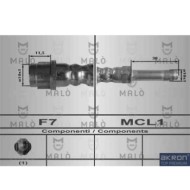 Flessibile del freno 80251 AKRON-MALO' per MERCEDES-BENZ