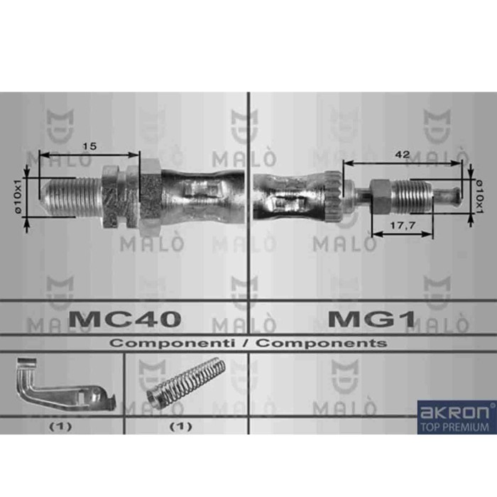 NEUTRO.jpg Flessibile del freno 8687 AKRON-MALO' per FORD MAZDA