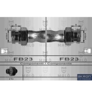 Flessibile del freno 8919 AKRON-MALO' per FIAT