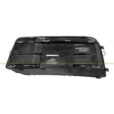 AD8242113_1.JPG Griglia Destra Nera Goffrata Paraurti Anteriore Con Modanatura Argento Satinata Per Audi Q5 (80a) Dal 2017 Al 20