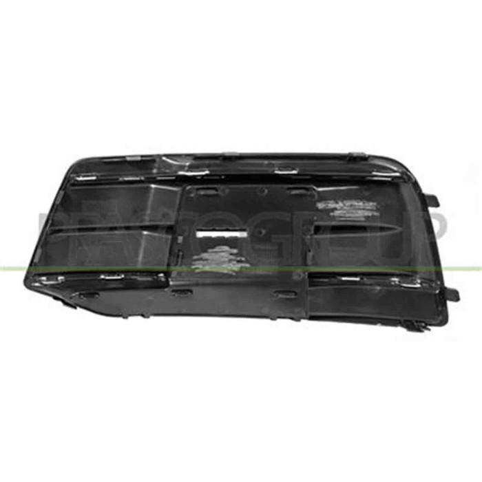 AD8242113_1.JPG Griglia Destra Nera Goffrata Paraurti Anteriore Con Modanatura Argento Satinata Per Audi Q5 (80a) Dal 2017 Al 20