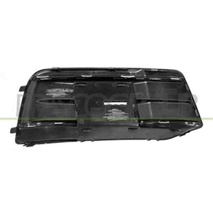 AD8242114_1.JPG Griglia Sinistra Nera Goffrata Paraurti Anteriore Con Modanatura Argento Satinata Per Audi Q5 (80a) Dal 2017 Al 