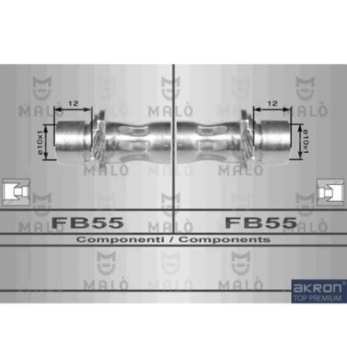 NEUTRO.jpg Flessibile del freno 8959 AKRON-MALO' per TOYOTA