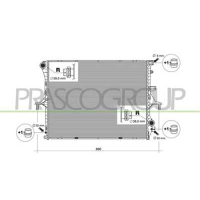 AD830R002_1.JPG Radiatore Per Audi Q7 (4l) Dal 2006 Al 2009