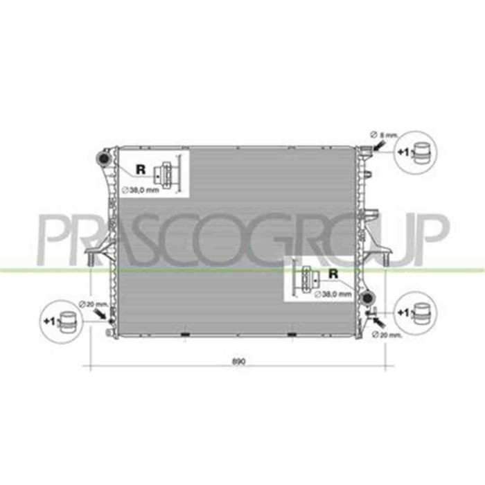AD830R002_1.JPG Radiatore Per Audi Q7 (4l) Dal 2006 Al 2009