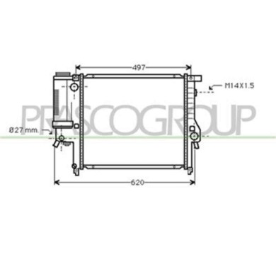 BM010R030_1.JPG Radiatore Per Bmw 3 Series - E30 Dal 1987 Al 1990
