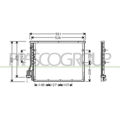 BM014C001_1.JPG Condensatore Per Bmw 3 Series - E36 Dal 1990 Al 1998
