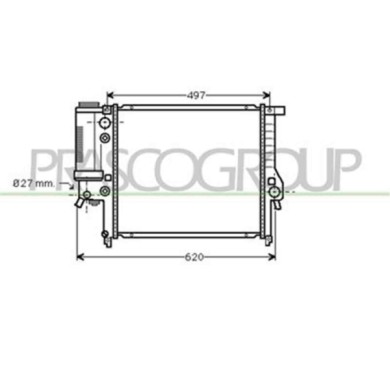 BM014R003_1.JPG Radiatore Per Bmw 3 Series - E36 Dal 1990 Al 1998