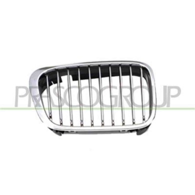 GUIDA_ALLA_SCELTA.JPG Griglia Radiatore Destra Cromata Per Bmw 3 Series - E46 Dal 1998 Al 2001