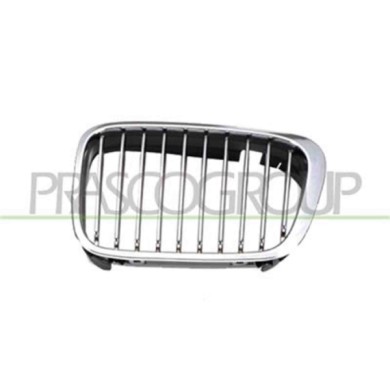 GUIDA_ALLA_SCELTA.JPG Griglia Radiatore Sinistra Cromata Per Bmw 3 Series - E46 Dal 1998 Al 2001