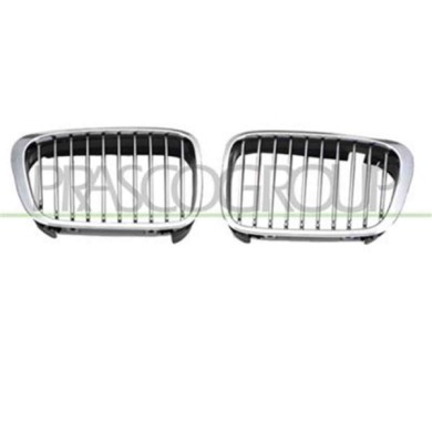 GUIDA_ALLA_SCELTA.JPG Griglia Radiatore Sinistra Cromata Per Bmw 3 Series - E46 Dal 1998 Al 2001