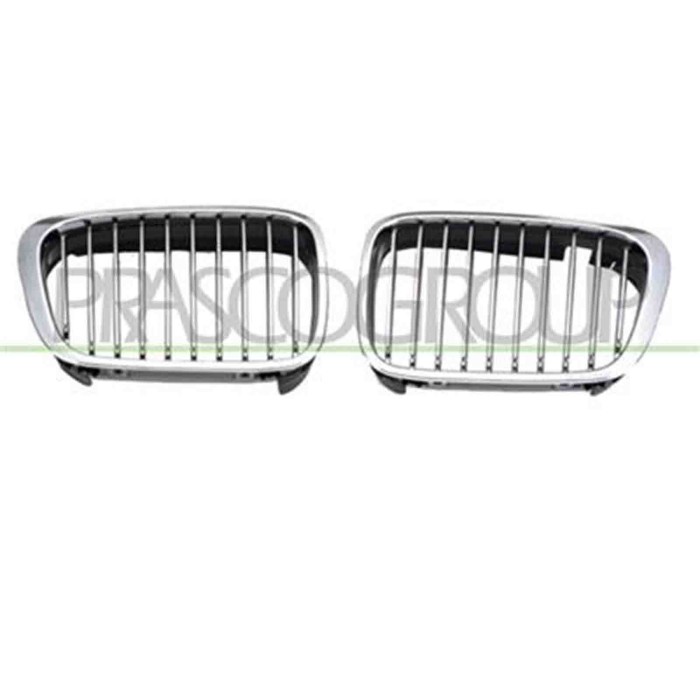 GUIDA_ALLA_SCELTA.JPG Griglia Radiatore Sinistra Cromata Per Bmw 3 Series - E46 Dal 1998 Al 2001