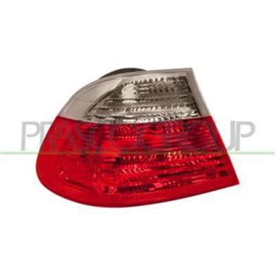 GUIDA_ALLA_SCELTA.JPG Fanale Posteriore Sinistro Esterno Senza Porta Lampada Bianco/rosso Per Bmw 3 Series - E46 Dal 1998 Al 200