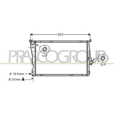 BM018R001_1.JPG Radiatore Per Bmw 3 Series - E46 Dal 1998 Al 2001