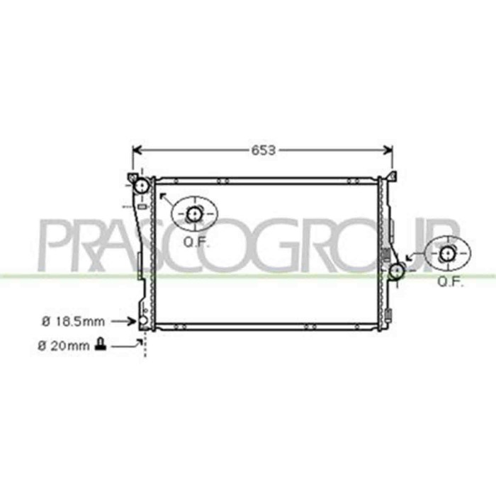 BM018R001_1.JPG Radiatore Per Bmw 3 Series - E46 Dal 1998 Al 2001