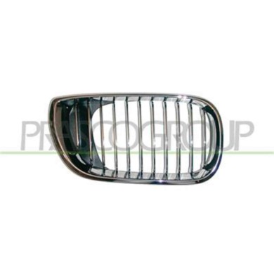 GUIDA_ALLA_SCELTA.JPG Griglia Radiatore Destra Cromata Per Bmw 3 Series - E46 Dal 2001 Al 2005