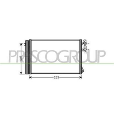 BM024C001_1.JPG Condensatore Per Bmw 3 Series - E90/e91 Dal 2005 Al 2009