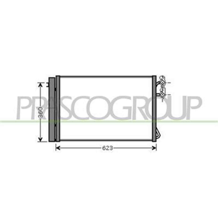 BM024C001_1.JPG Condensatore Per Bmw 3 Series - E90/e91 Dal 2005 Al 2009
