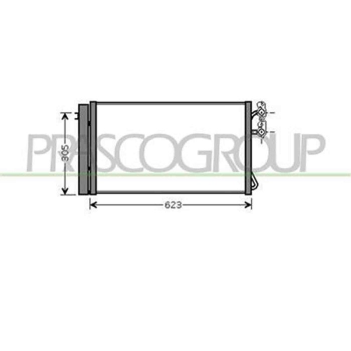 BM024C002_1.JPG Condensatore Per Bmw 3 Series - E90/e91 Dal 2005 Al 2009
