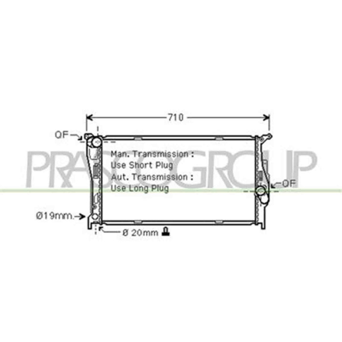BM024R003_1.JPG Radiatore Per Bmw 3 Series - E90/e91 Dal 2005 Al 2009