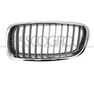 Griglia Radiatore Sinistra Verniciata Argento Con Modanatura Cromata Per Bmw 3 Series - F30/f31 Dal 2011 Al 2014