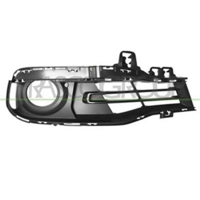 GUIDA_ALLA_SCELTA.JPG Griglia Destra Paraurti Goffrata Nera Parzialmente Aperta Per Bmw 3 Series - F30/f31 Lci Dal 2015 Al 2018