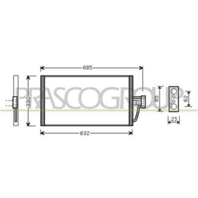 BM044C001_1.JPG Condensatore Per Bmw 5 Series - E39 Dal 1995 Al 2000