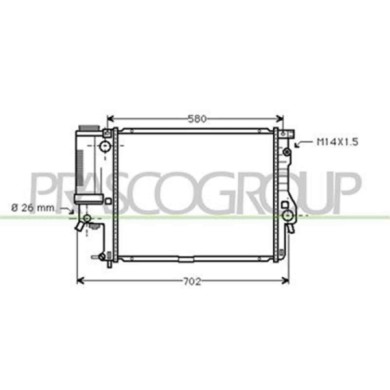 BM044R002_1.JPG Radiatore Per Bmw 5 Series - E39 Dal 1995 Al 2000