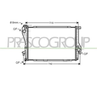 BM044R010_1.JPG Radiatore Per Bmw 5 Series - E39 Dal 1995 Al 2000
