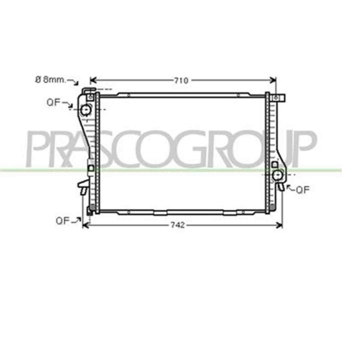 BM044R010_1.JPG Radiatore Per Bmw 5 Series - E39 Dal 1995 Al 2000
