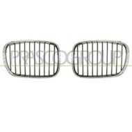 GUIDA_ALLA_SCELTA.JPG Griglia Radiatore Sinistra Cromata/nera Nera Per Bmw 5 Series - E39 Dal 2000 Al 2003
